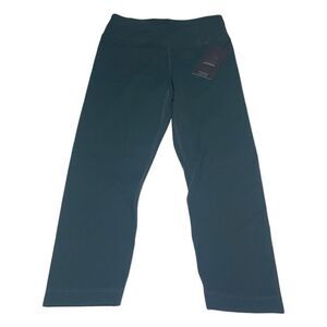 MPG Sport Dark Green Cropped Capri Athletic Leggings N0510